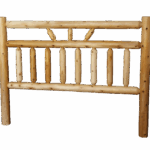 Turkey Foot White Cedar Rustic Log Headboard