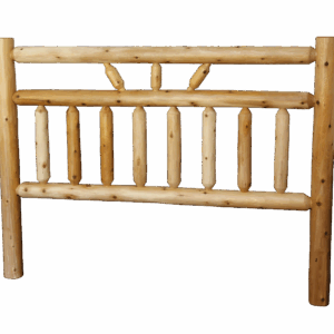Turkey Foot White Cedar Rustic Log Headboard