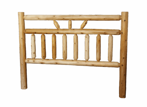 Turkey Foot White Cedar Rustic Log Headboard