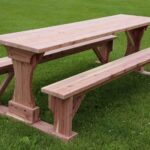 Red Cedar Panel Picnic Table