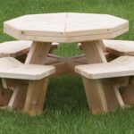 Small Octagon White Cedar Picnic Table