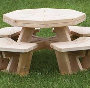 Small Octagon Picnic Table