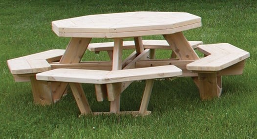 05 024 Medium Octagon Picnic Table Copy