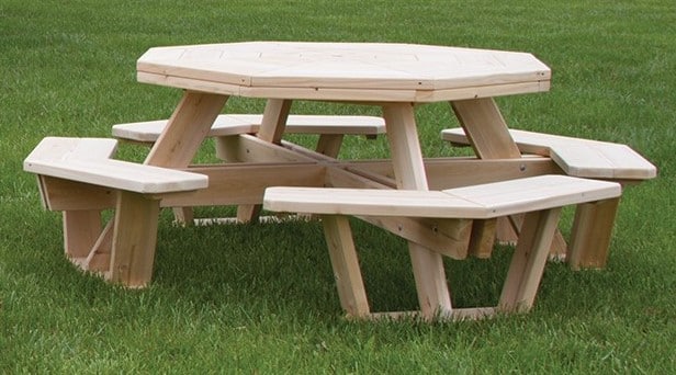 05 025 Large Octagon Picnic Table