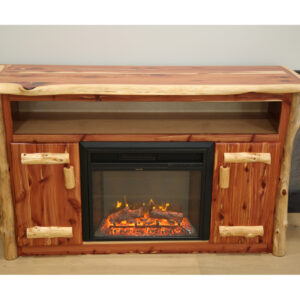 Fireplace entertainment stand