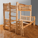 Red Cedar Rustic Bunk Bed