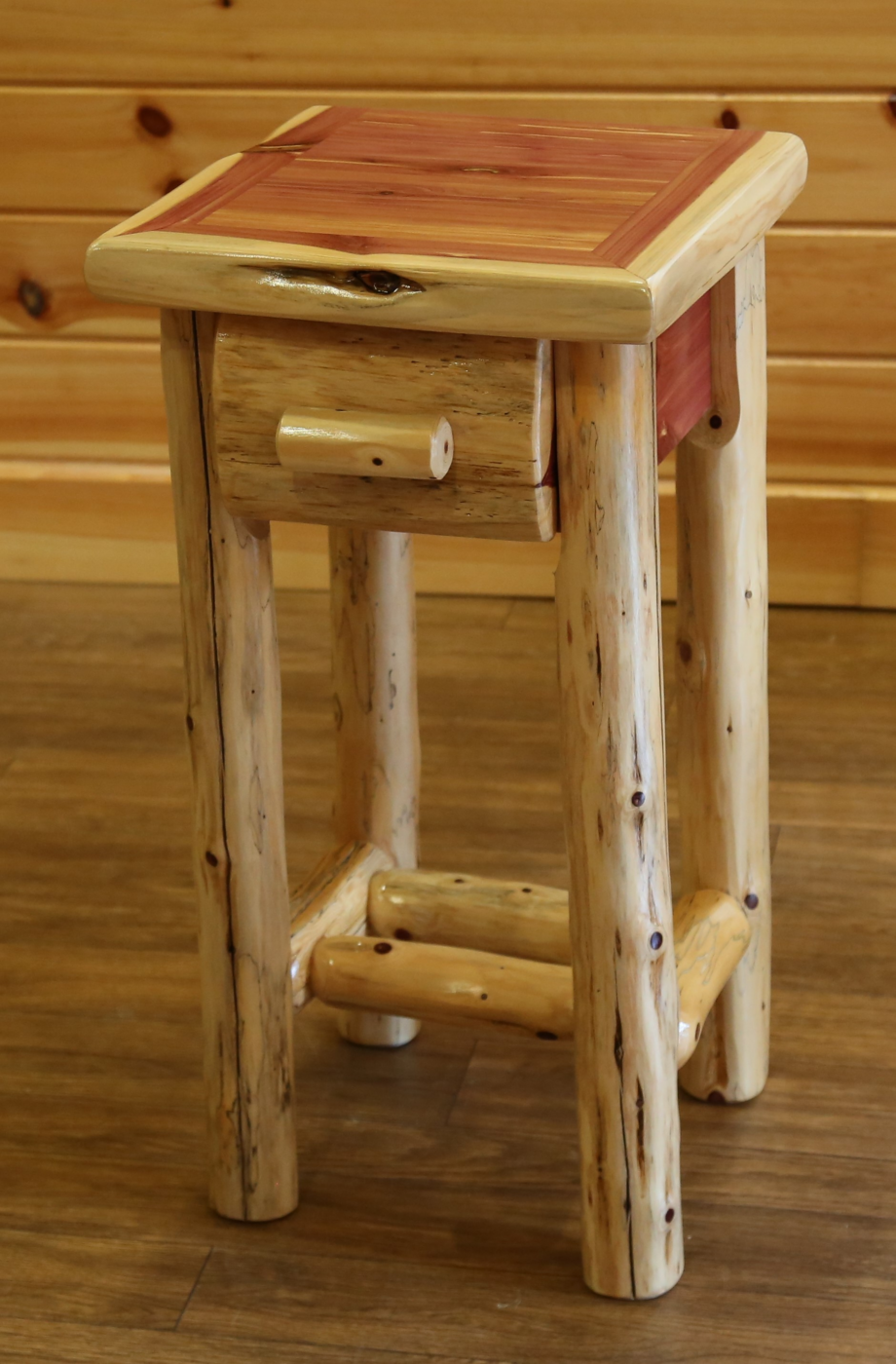 Small Nightstand With Drawer - Wildwood Rustics