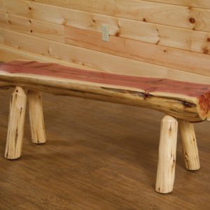 Half Log Bench